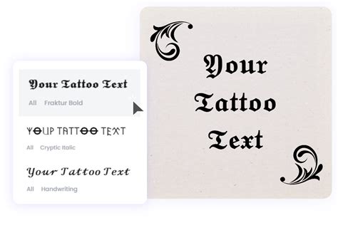 tattoo schrift creator|tattoo graphic font generator.